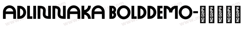 adlinnaka bolddemo字体转换